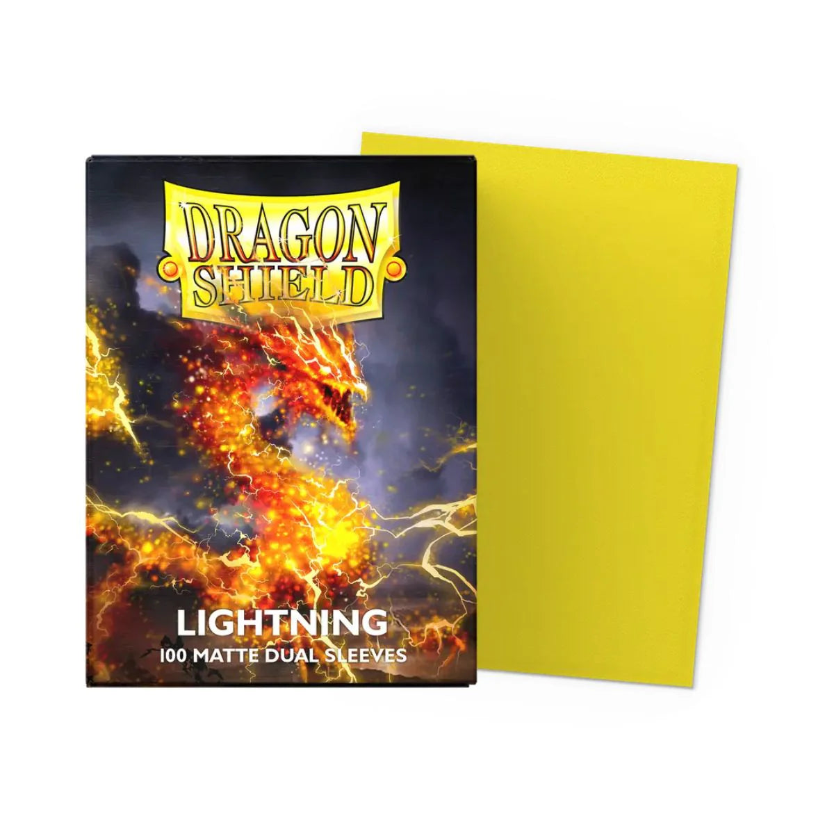 Dragon Shield Standard Size Dual Matte Sleeves Lightning