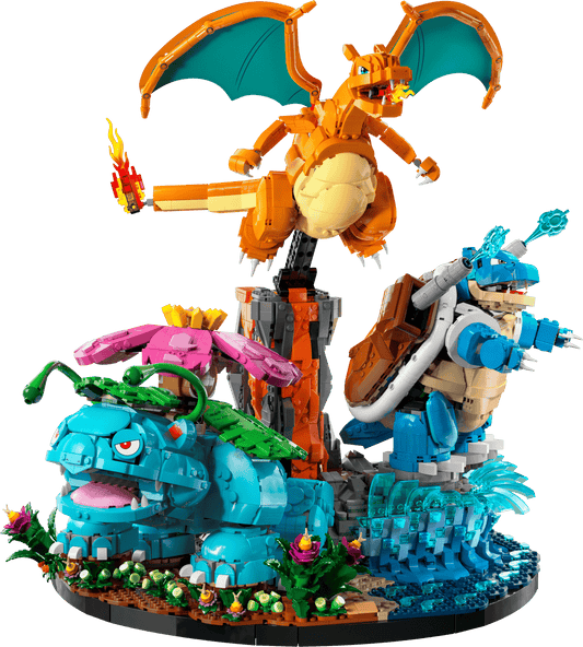 Pokemon Lego Bisaflor Glurak und Turtok