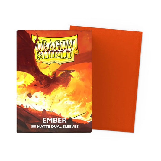 Dragon Shield Standard Size Dual Matte Sleeves Ember