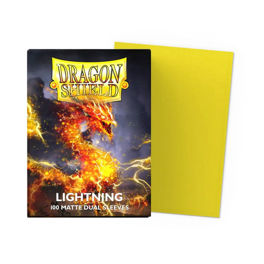 Dragon Shield Standard Size Dual Matte Sleeves Lightning